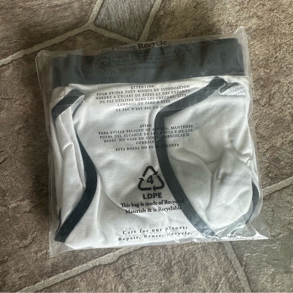 NEW MeUndies White/Black Hipster Panties Size Large - Picture 3 of 4